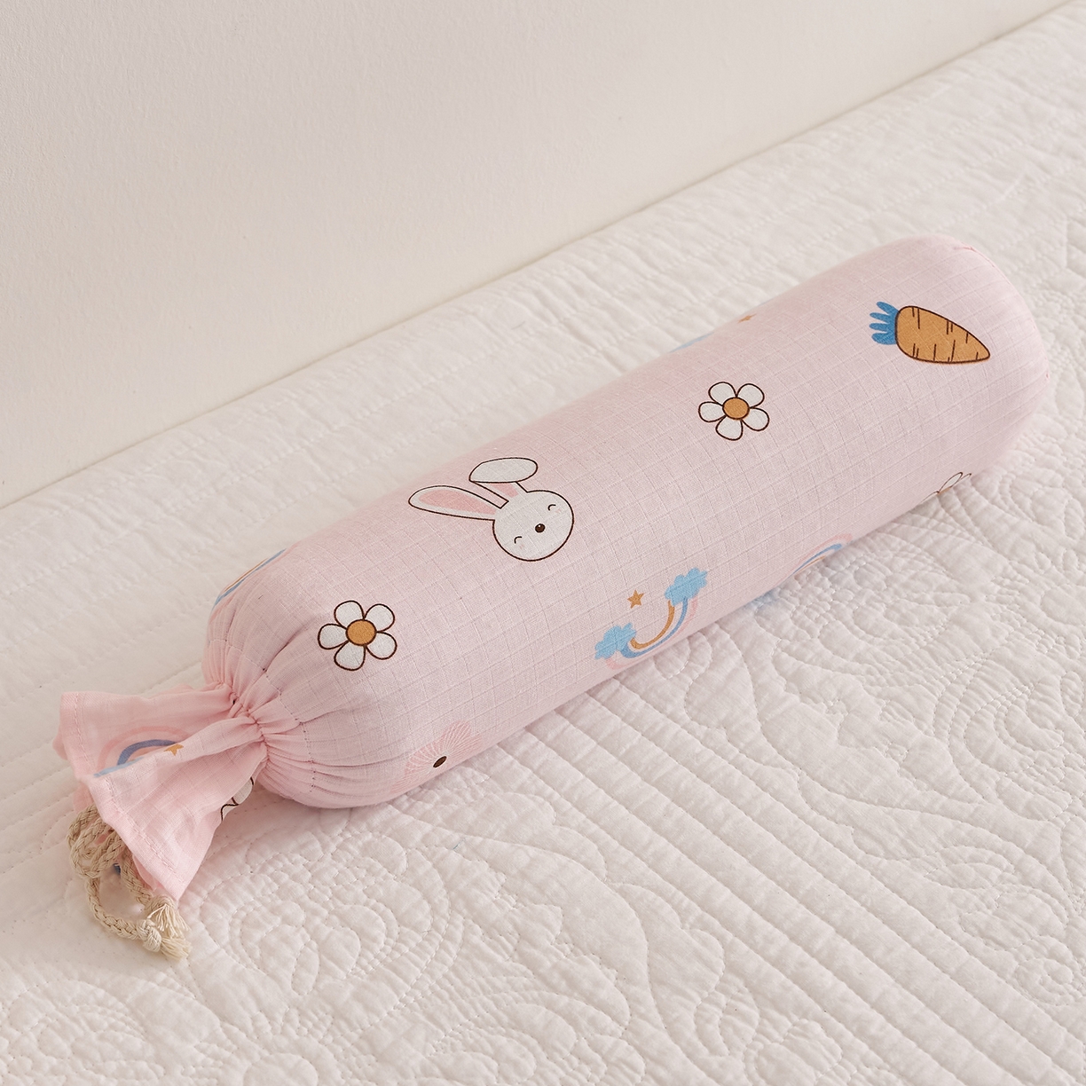 91家纺网 家纺一手货源 找家纺 （总）乐可 2025新款全棉双层纱哄睡枕决明子枕婴儿枕儿童枕枕头枕芯