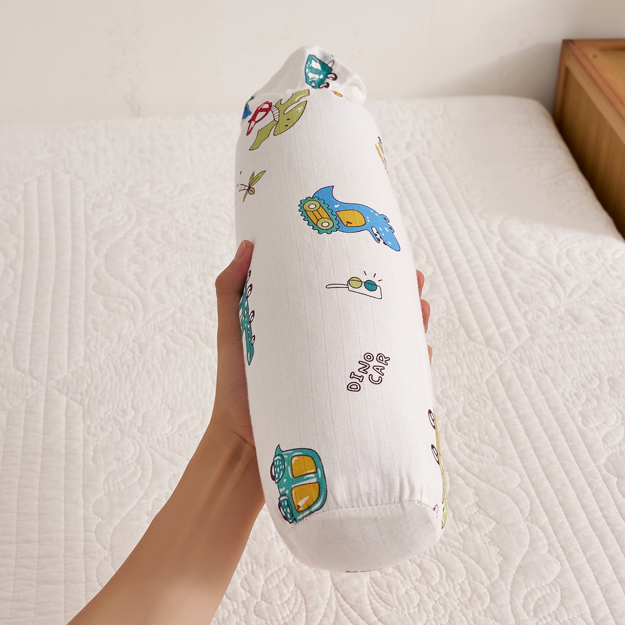 91家纺网 家纺一手货源 找家纺 （总）乐可 2025新款全棉双层纱哄睡枕决明子枕婴儿枕儿童枕枕头枕芯