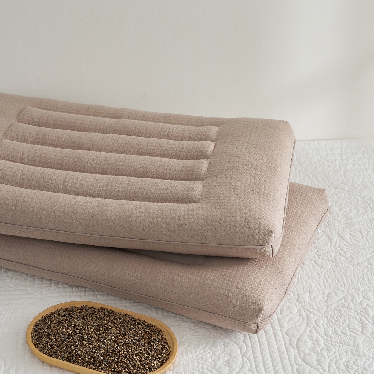 91家纺网 家纺一手货源 找家纺 （总）乐可 2025新款草本定型枕荞麦学生枕成人枕枕头枕芯