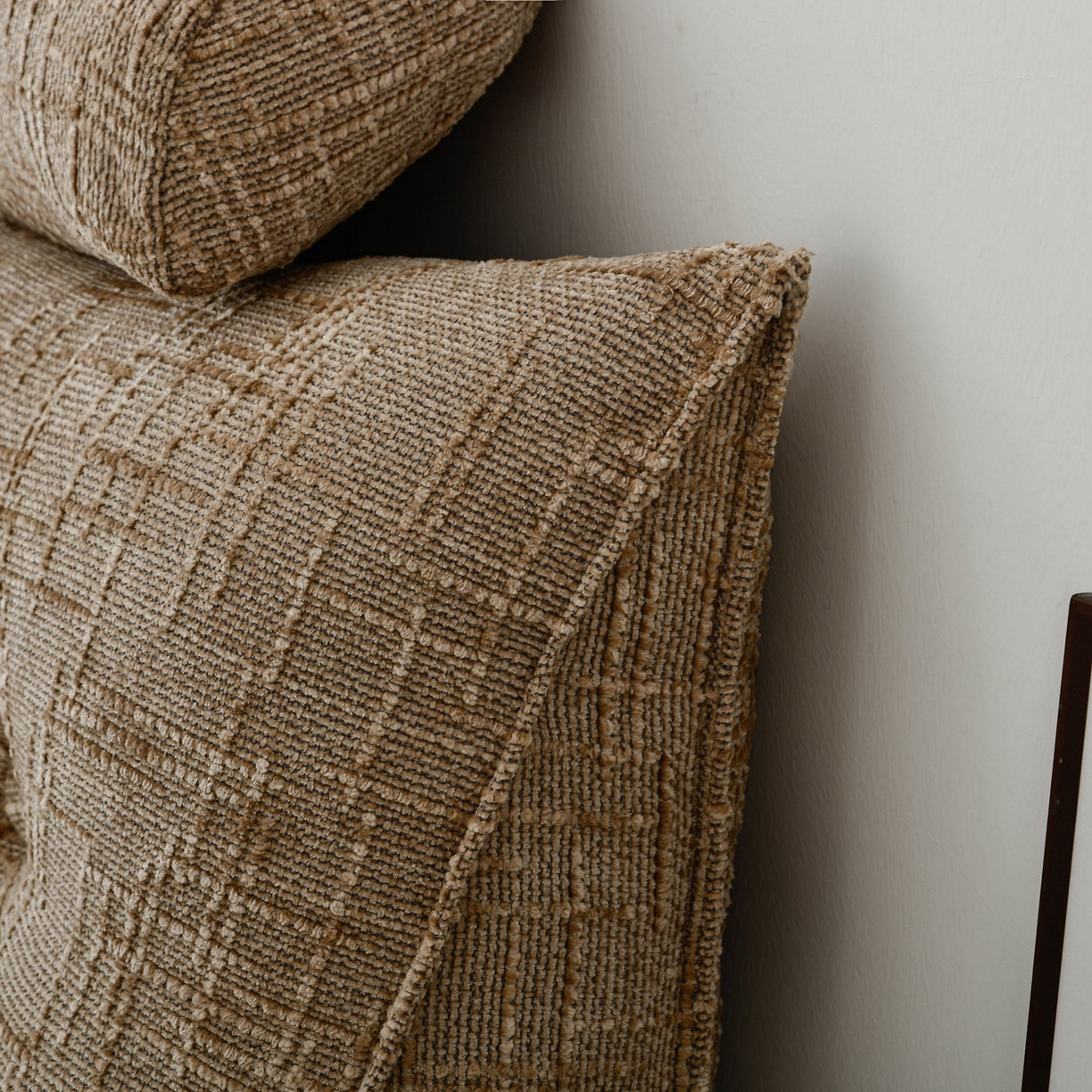 91家纺网 家纺一手货源 找家纺 （总）美达人 2025新款床头靠垫大靠背带头枕可拆洗-肌理麻