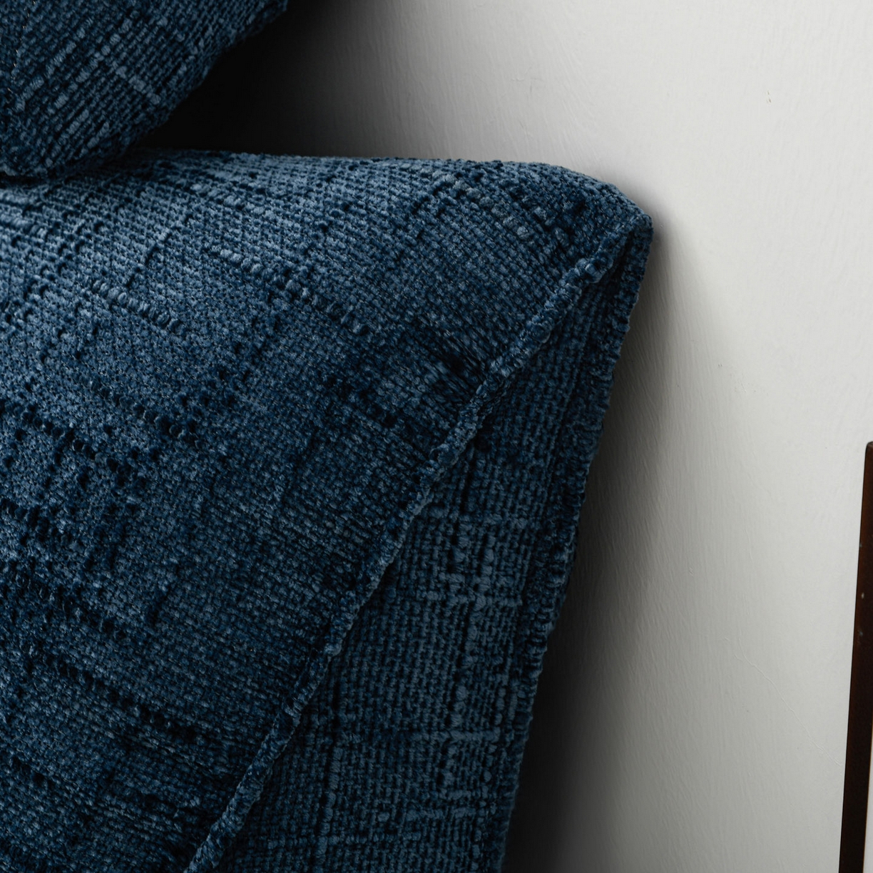 91家纺网 家纺一手货源 找家纺 美达人 2025新款床头靠垫大靠背带头枕可拆洗-肌理麻 肌理麻-孔雀蓝-枕头款