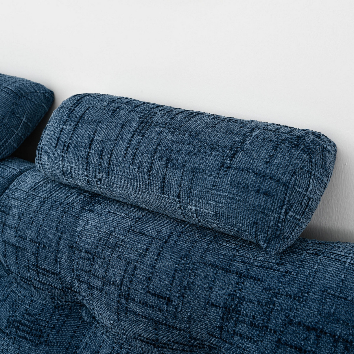 91家纺网 家纺一手货源 找家纺 美达人 2025新款床头靠垫大靠背带头枕可拆洗-肌理麻 肌理麻-孔雀蓝-枕头款