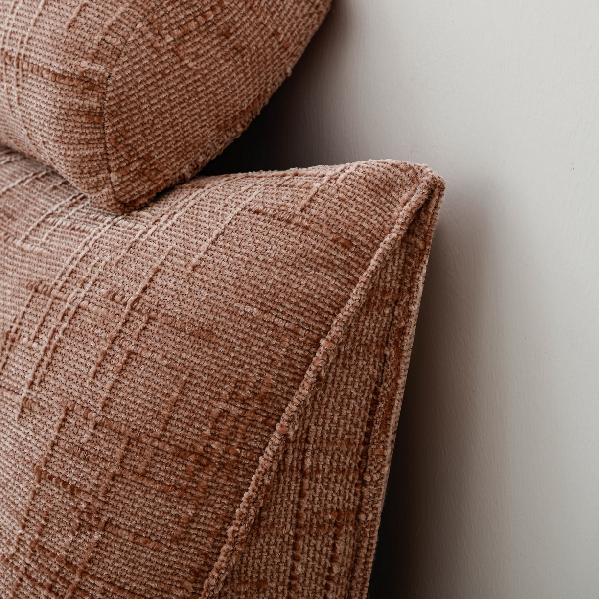 91家纺网 家纺一手货源 找家纺 美达人 2025新款床头靠垫大靠背带头枕可拆洗-肌理麻 肌理麻-褪色玫瑰-枕头款