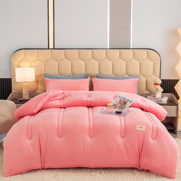 91家纺网 家纺一手货源 找家纺 （总）恋之巢 2024新款双面牛奶绒冬被