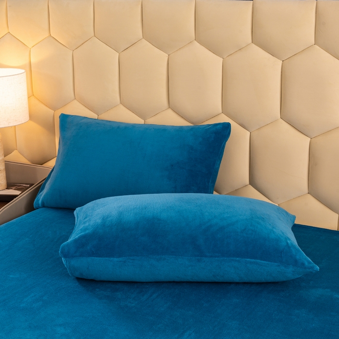 91家纺网 家纺一手货源 找家纺 2024秋冬新款双面牛奶绒羊羔绒保暖加厚冬被双面牛奶绒-宾利蓝