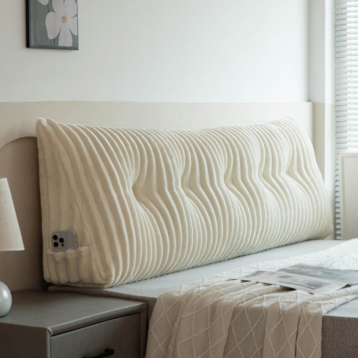 91家纺网 家纺一手货源 找家纺 （总）美达人 2025新款简约绒条三角靠背