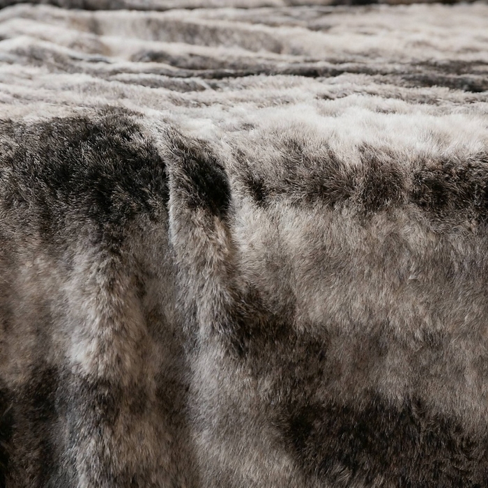 91家纺网 家纺一手货源 找家纺 喜歌家居 2025新款牛奶绒泡泡渲染毛毯 渲染灰