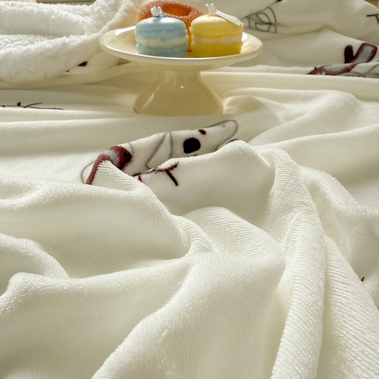 91家纺网 家纺一手货源 找家纺 （总）喜歌家居 2025新款玉源考拉牛奶绒包边双层毯