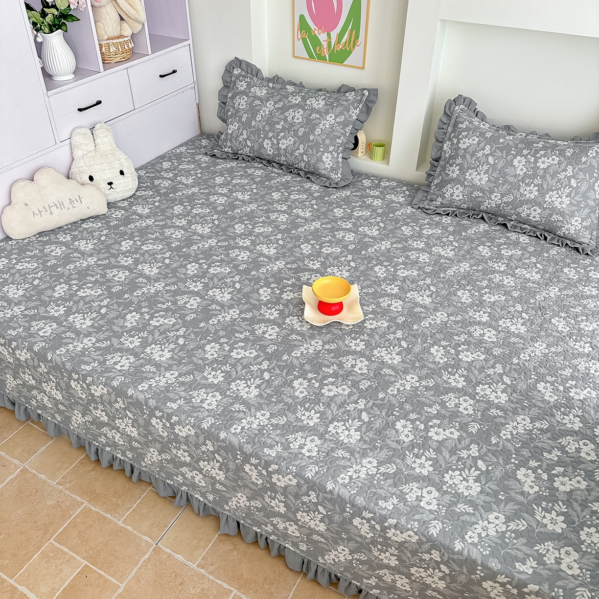 91家纺网 家纺一手货源 找家纺 （总）手艺人家纺 2025新款双层纱夹棉防滑炕盖，炕点，榻榻米垫，床盖A20-A26