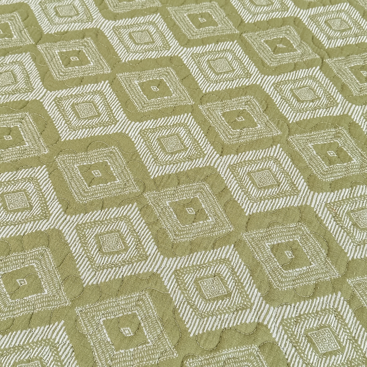 91家纺网 家纺一手货源 找家纺 手艺人家纺 2025新款双层纱夹棉防滑炕盖 榻榻米床盖 炕单床盖A20-A26 A21