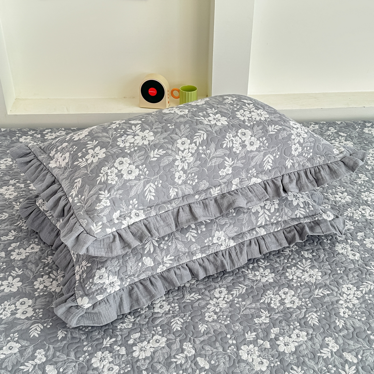 91家纺网 家纺一手货源 找家纺 手艺人家纺 2025新款双层纱夹棉防滑炕盖 榻榻米床盖 炕单床盖A20-A26 A20