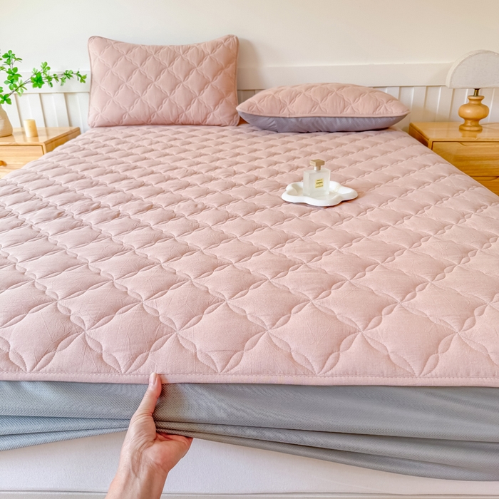 91家纺网 家纺一手货源 找家纺 小萌虎 2025新款全棉新疆棉花床笠-风车系列 风车-咖