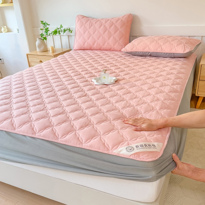 91家纺网 家纺一手货源 找家纺 小萌虎 2025新款全棉新疆棉花床笠-风车系列 风车-玉