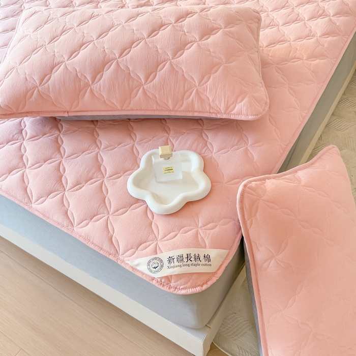 91家纺网 家纺一手货源 找家纺 小萌虎 2025新款全棉新疆棉花床笠-风车系列 风车-玉