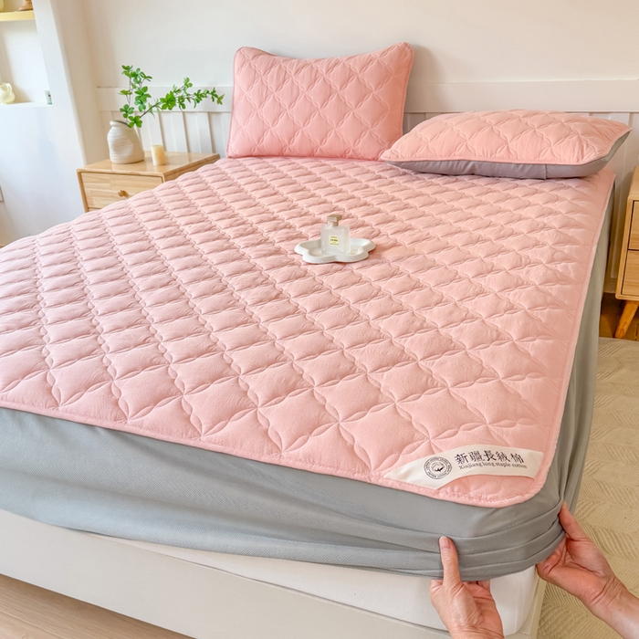 91家纺网 家纺一手货源 找家纺 小萌虎 2025新款全棉新疆棉花床笠-风车系列 风车-玉