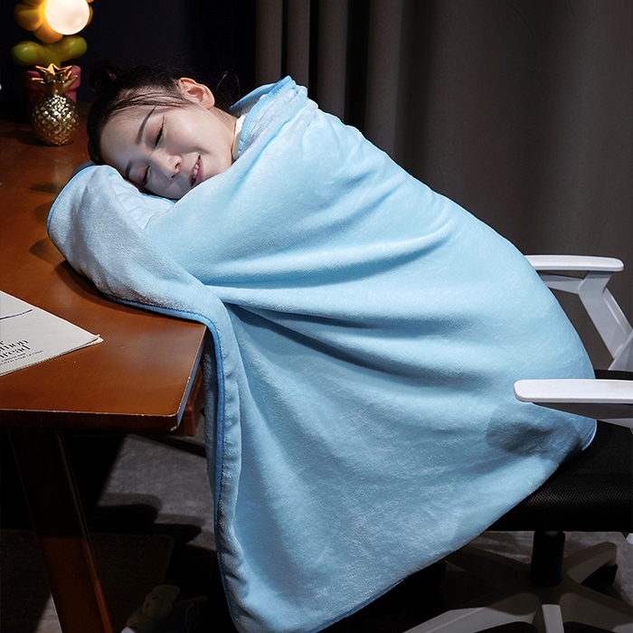 91家纺网 家纺一手货源 找家纺 仟亿莱 2025新款带帽方巾喵立体卷毯 卷卷紫格喵