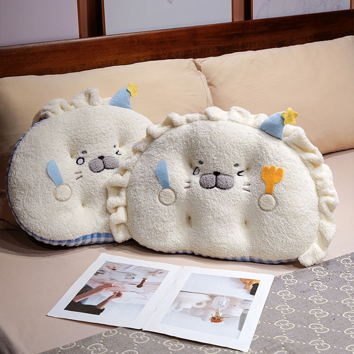 91家纺网 家纺一手货源 找家纺 （总）仟亿莱 2025新款萌萌小海豹扁扁坐垫