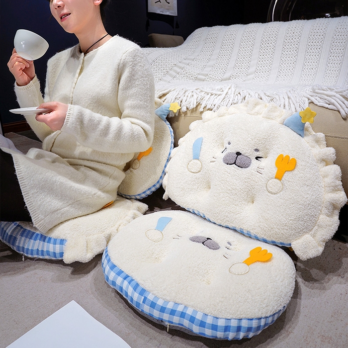 91家纺网 家纺一手货源 找家纺 （总）仟亿莱 2025新款萌萌小海豹扁扁坐垫