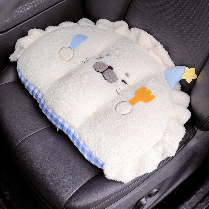 91家纺网 家纺一手货源 找家纺 仟亿莱 2025新款萌萌小海豹扁扁坐垫 扁扁饺子海豹