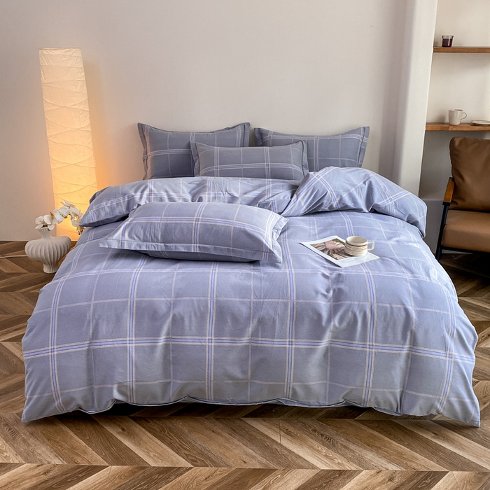 91家纺网 家纺一手货源 找家纺 （总）大吉 2025新款加厚活性喷气磨毛棉四件套被套床单床笠学生单人三件套