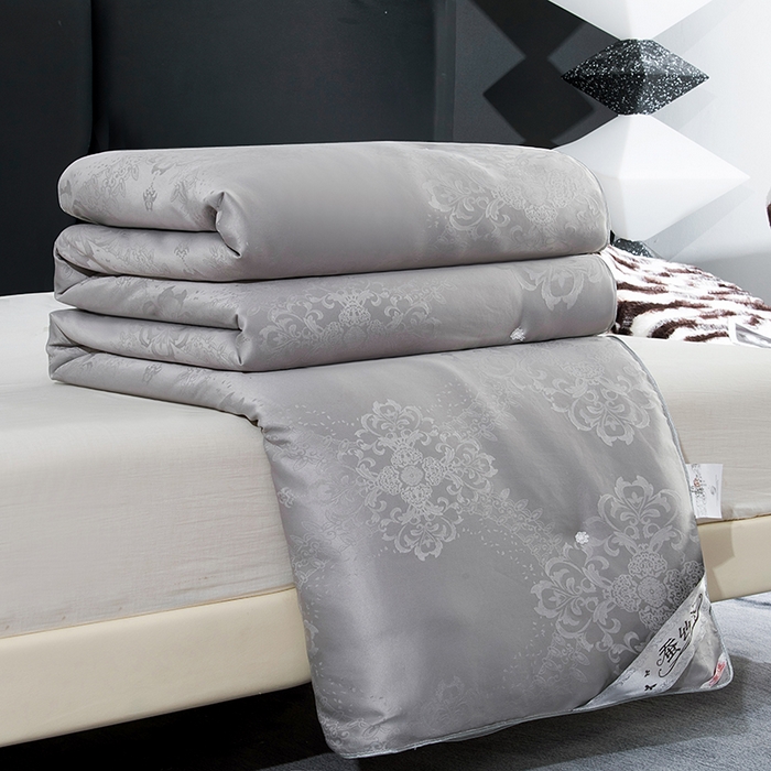 越宏顺 2025新款被子冬被被芯拉链款子母被 灰色