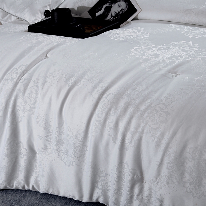 91家纺网 家纺一手货源 找家纺 越宏顺 2025新款被子冬被被芯拉链款子母被 白色