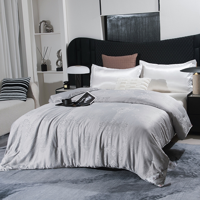 91家纺网 家纺一手货源 找家纺 越宏顺 2025新款被子冬被被芯拉链款子母被 灰色