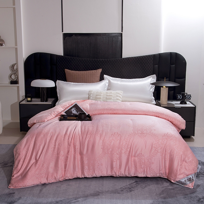 91家纺网 家纺一手货源 找家纺 越宏顺 2025新款被子冬被被芯拉链款子母被 玉色