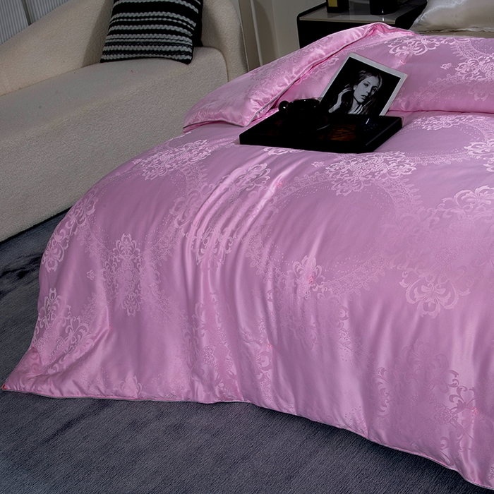 91家纺网 家纺一手货源 找家纺 越宏顺 2025新款被子冬被被芯拉链款子母被 粉色