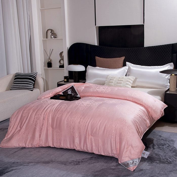 91家纺网 家纺一手货源 找家纺 越宏顺 2025新款被子冬被被芯拉链款子母被 玉色