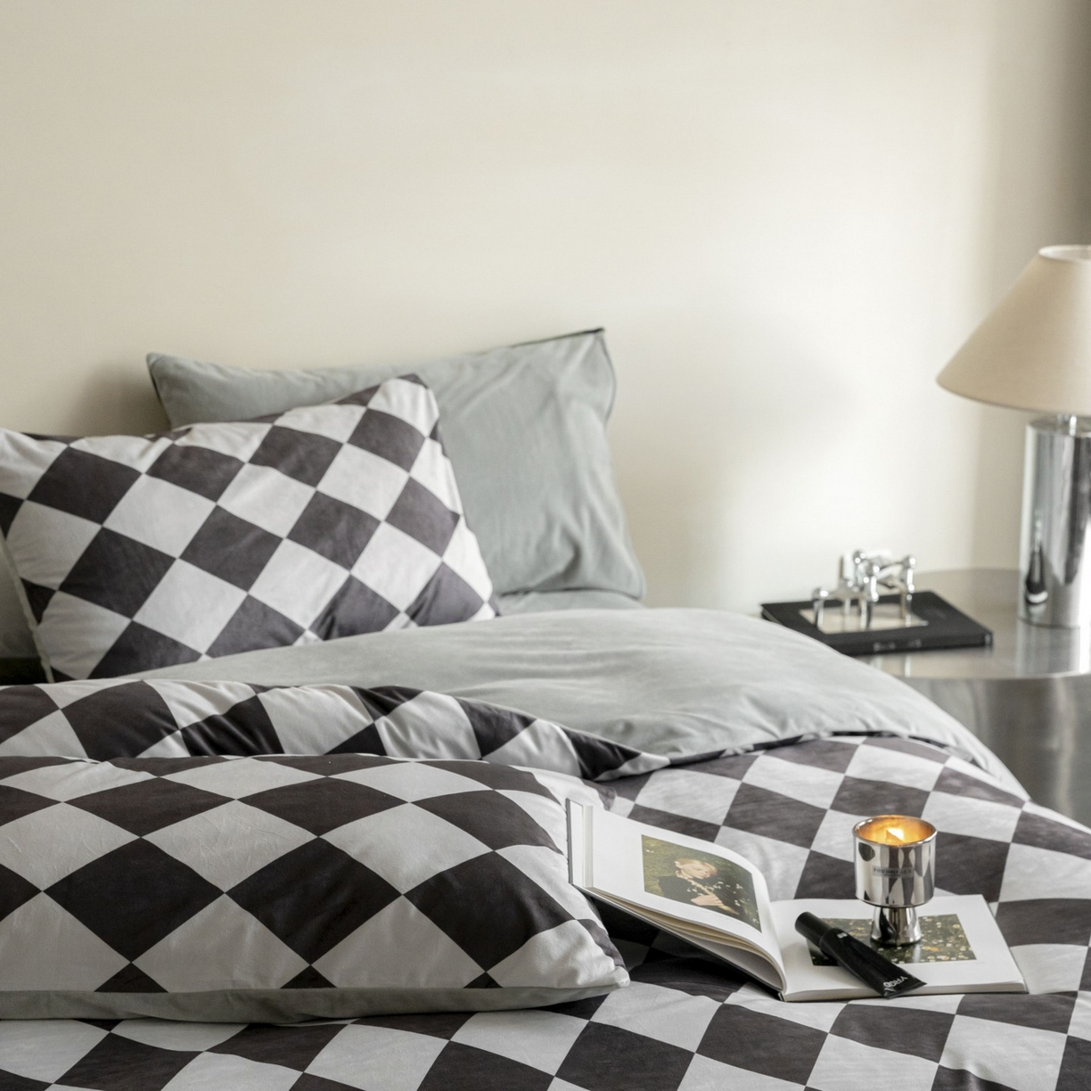 91家纺网 家纺一手货源 找家纺 （总）ONE TWO ONE 121 2025新款轻奢新法式德芙绒宝宝绒婴儿绒短毛绒牛奶绒四件套床单被套-几禾归集