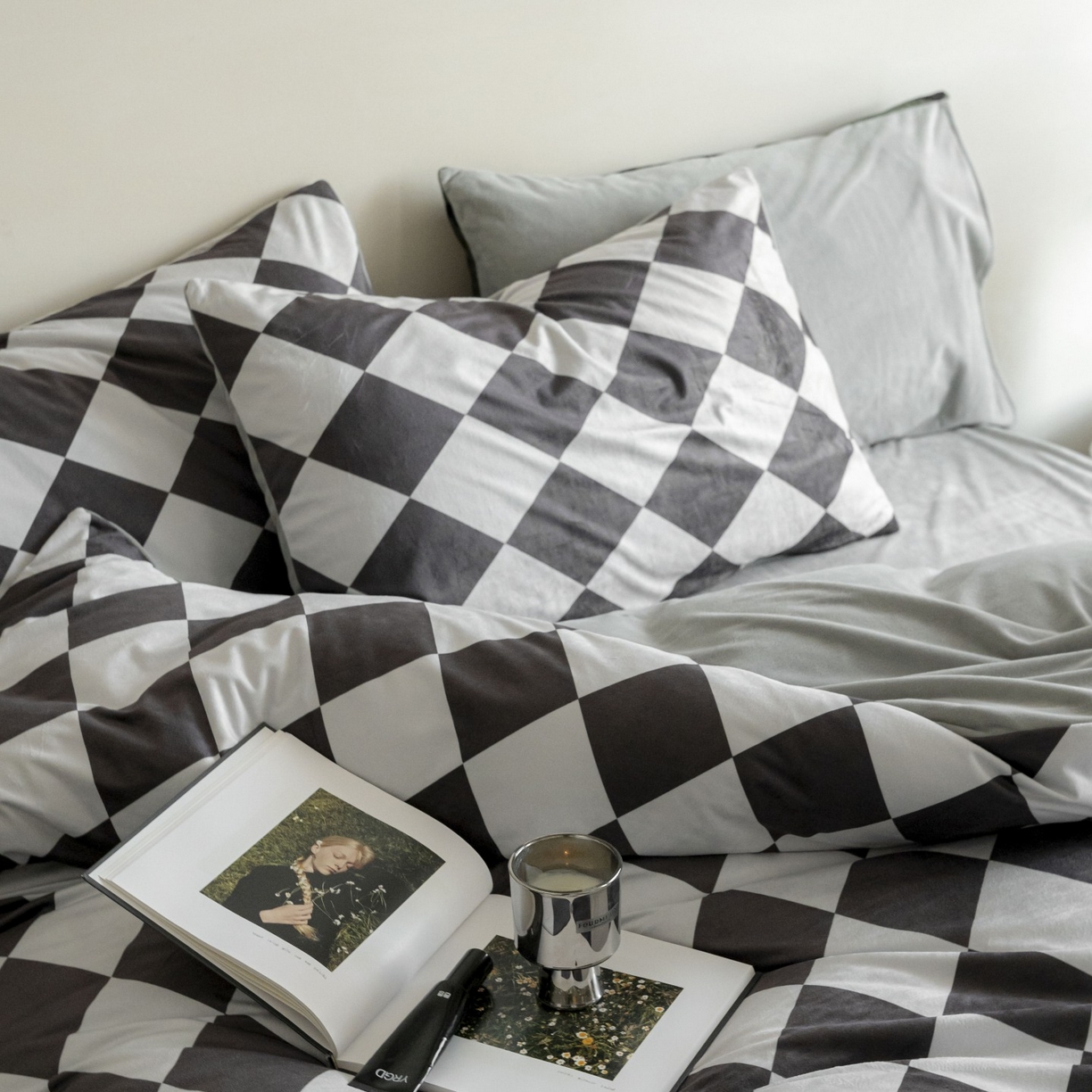 91家纺网 家纺一手货源 找家纺 （总）ONE TWO ONE 121 2025新款轻奢新法式德芙绒宝宝绒婴儿绒短毛绒牛奶绒四件套床单被套-几禾归集