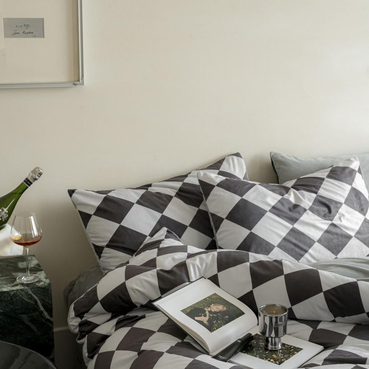 91家纺网 家纺一手货源 找家纺 ONE TWO ONE 121 2025新款轻奢新法式德芙绒宝宝绒婴儿绒短毛绒牛奶绒四件套床单被套-几禾归集 几禾归集-白