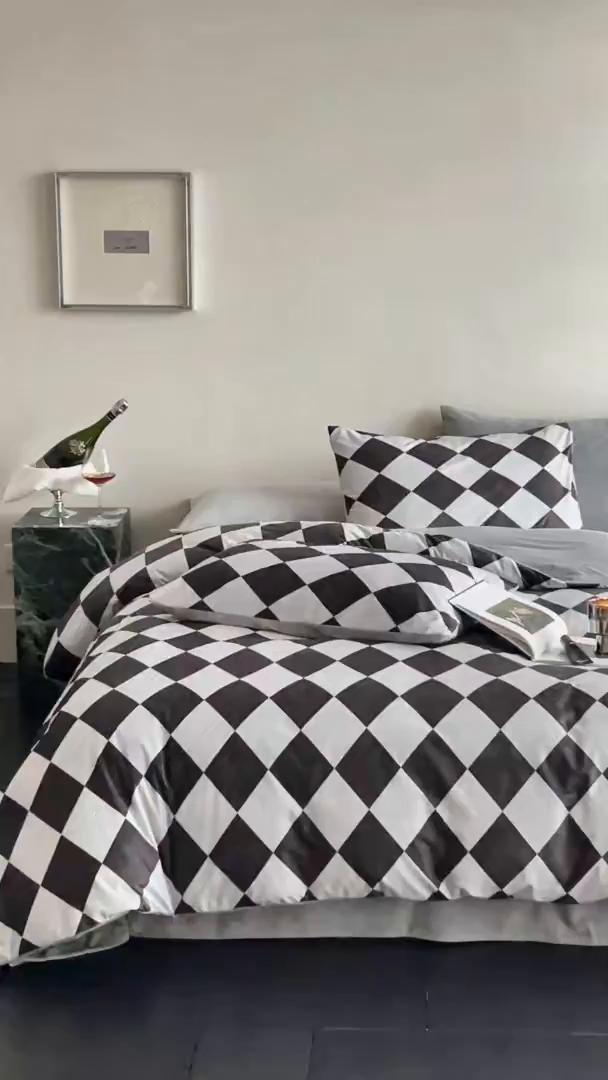 91家纺网 家纺一手货源 找家纺 （总）ONE TWO ONE 121 2025新款轻奢新法式德芙绒宝宝绒婴儿绒短毛绒牛奶绒四件套床单被套-几禾归集