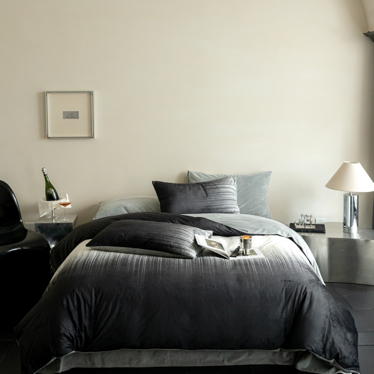 91家纺网 家纺一手货源 找家纺 （总）ONE TWO ONE 121 2025新款轻奢新法式德芙绒宝宝绒婴儿绒短毛绒牛奶绒四件套床单被套-光辉岁月