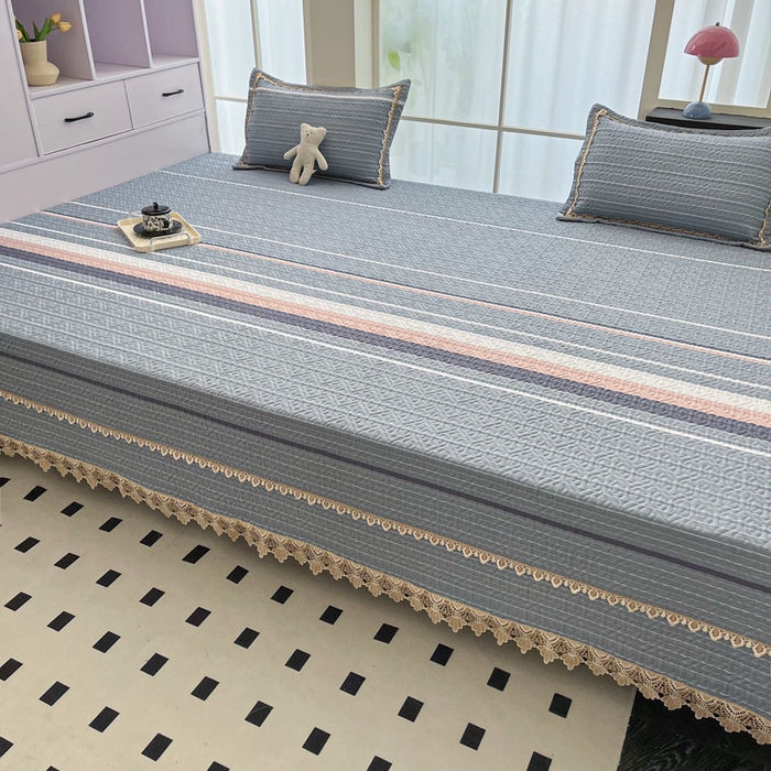 91家纺网 家纺一手货源 找家纺 （总）手艺人家纺 2025新款带花纯棉绗缝榻榻米大炕盖榻榻米炕垫防滑炕垫榻榻米垫床盖榻榻米炕盖炕垫（K700-K723）