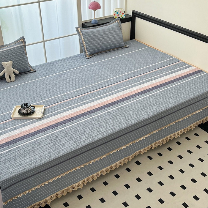 91家纺网 家纺一手货源 找家纺 （总）手艺人家纺 2025新款带花纯棉绗缝榻榻米大炕盖榻榻米炕垫防滑炕垫榻榻米垫床盖榻榻米炕盖炕垫（K700-K723）