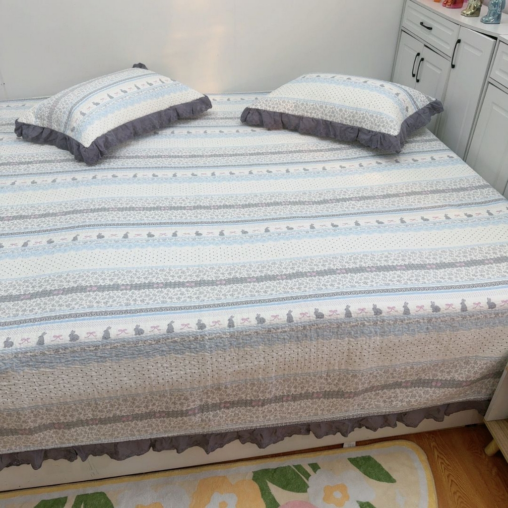 91家纺网 家纺一手货源 找家纺 （总）暖居 2025新款纯棉榻榻米农村大炕盖支持定制