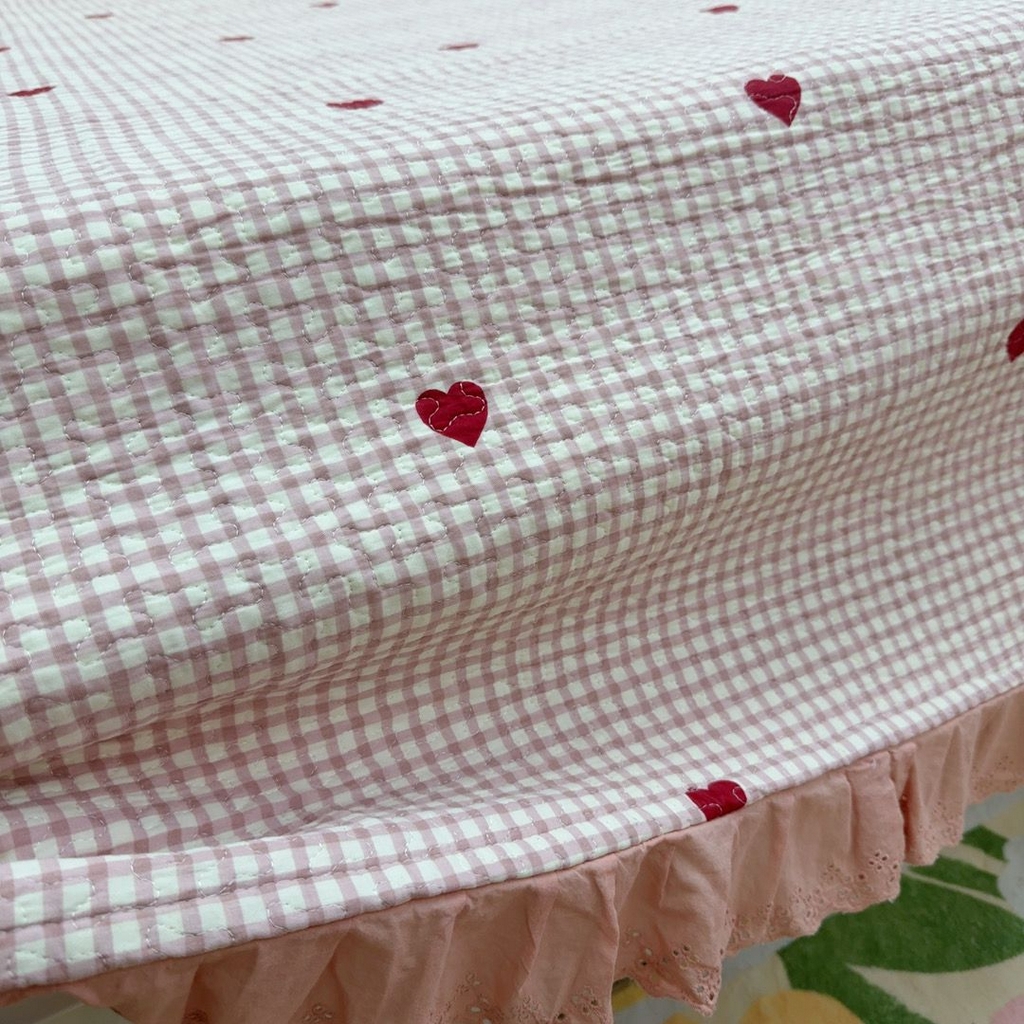 91家纺网 家纺一手货源 找家纺 暖居 2025新款纯棉榻榻米农村大炕盖支持定制 小美好