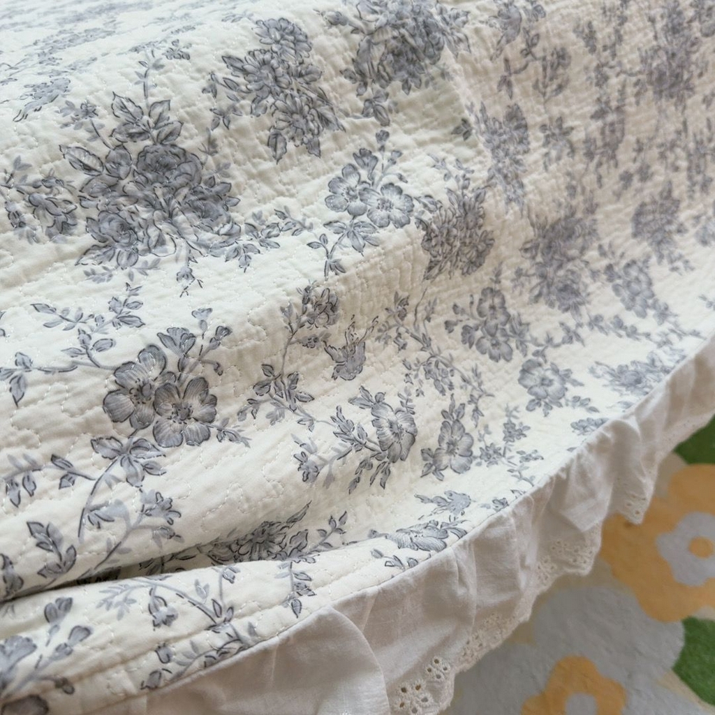 91家纺网 家纺一手货源 找家纺 暖居 2025新款纯棉榻榻米农村大炕盖支持定制 赫本白