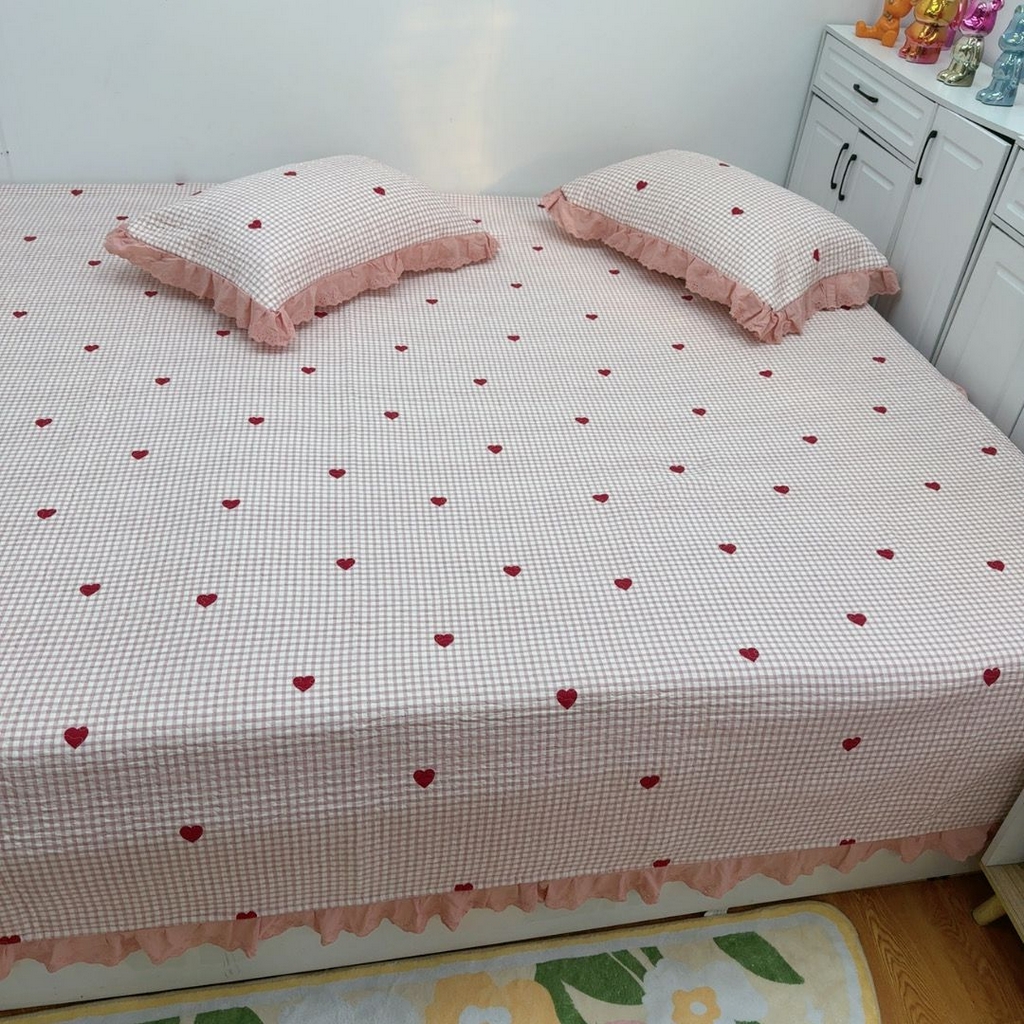 91家纺网 家纺一手货源 找家纺 暖居 2025新款纯棉榻榻米农村大炕盖支持定制 小美好