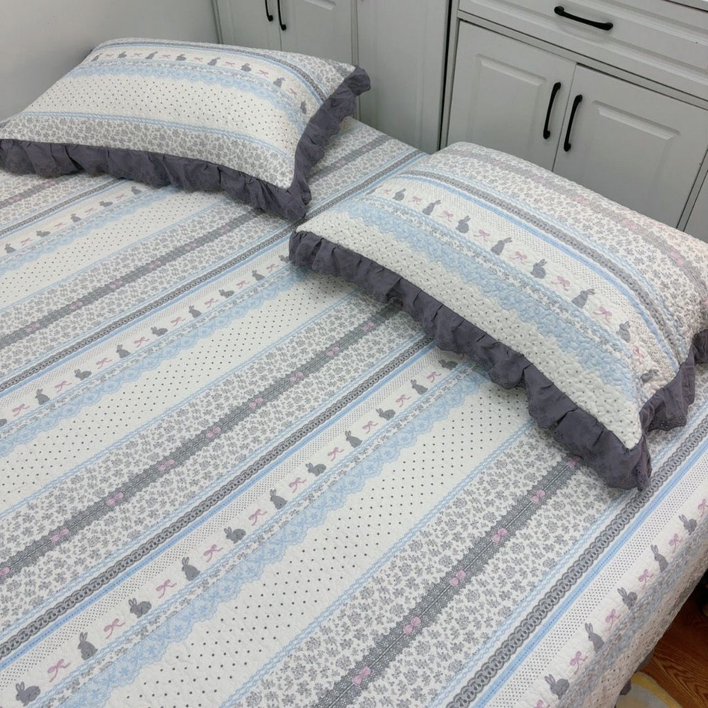 91家纺网 家纺一手货源 找家纺 暖居 2025新款纯棉榻榻米农村大炕盖支持定制 海盐兔