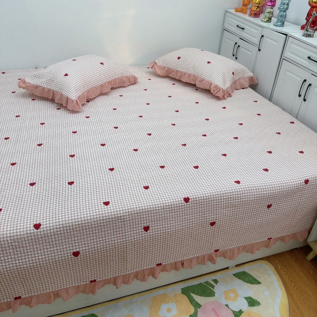 91家纺网 家纺一手货源 找家纺 暖居 2025新款纯棉榻榻米农村大炕盖支持定制 小美好