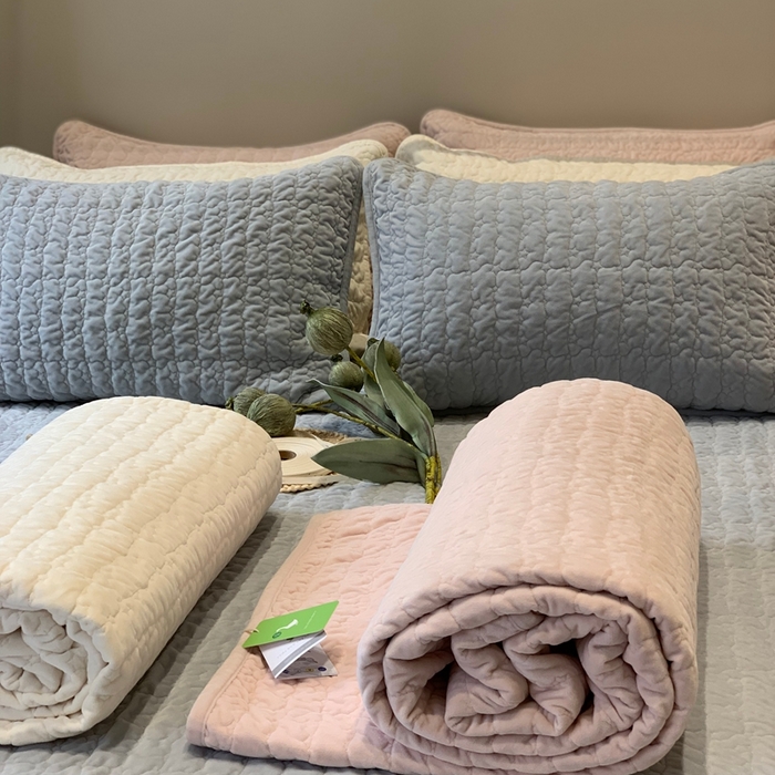 91家纺网 家纺一手货源 找家纺 汇庭 2025秋冬新款海洋星床盖三件套系列 组合