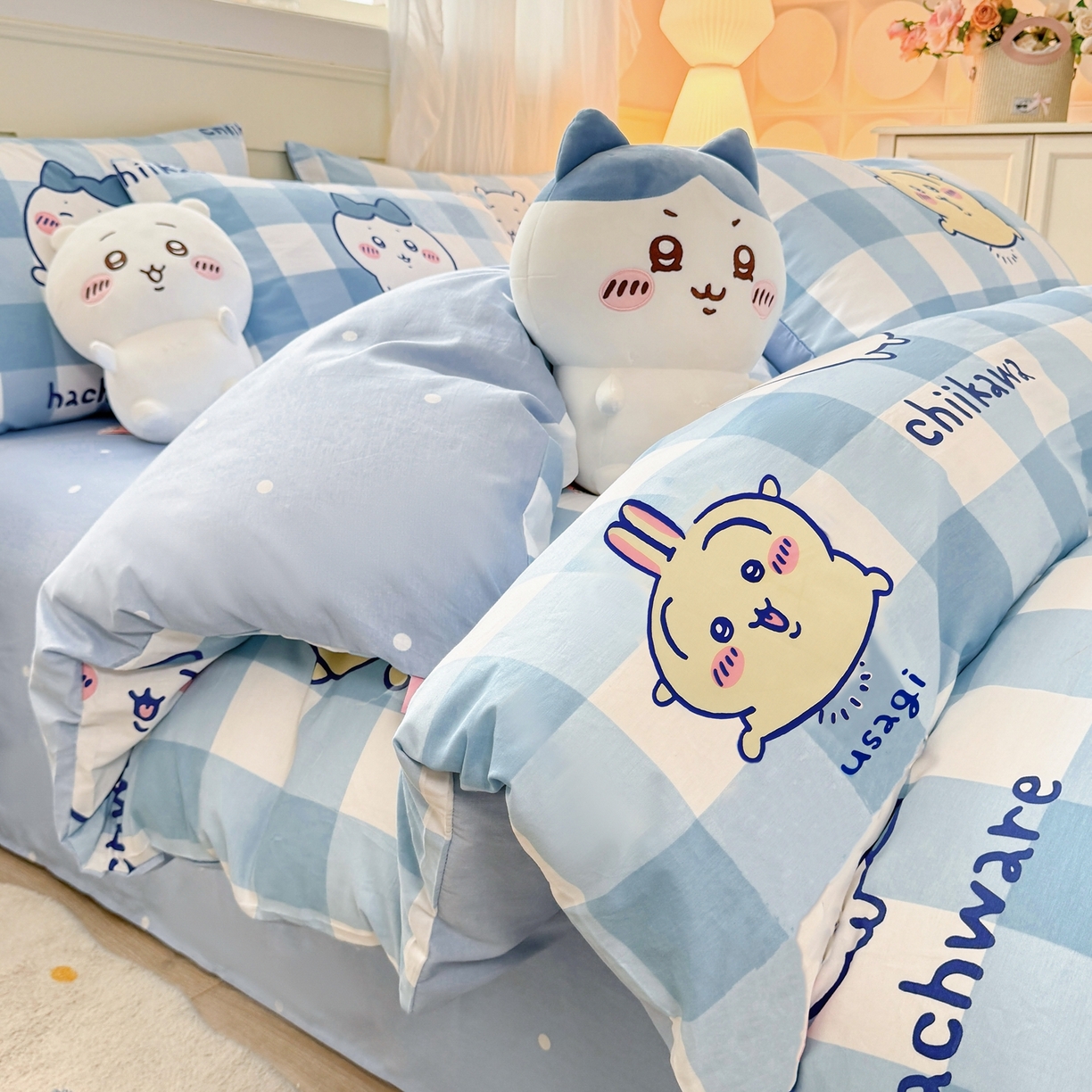 91家纺网 家纺一手货源 找家纺 （总）博雅 2025新款吉伊卡哇正版授权高克重牛奶绒羊羔绒毛毯-开心吉伊卡哇