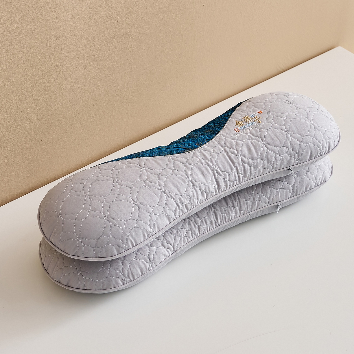 乐可 2025新款金荞子二合一枕枕头枕芯 金荞子-灰骨头枕