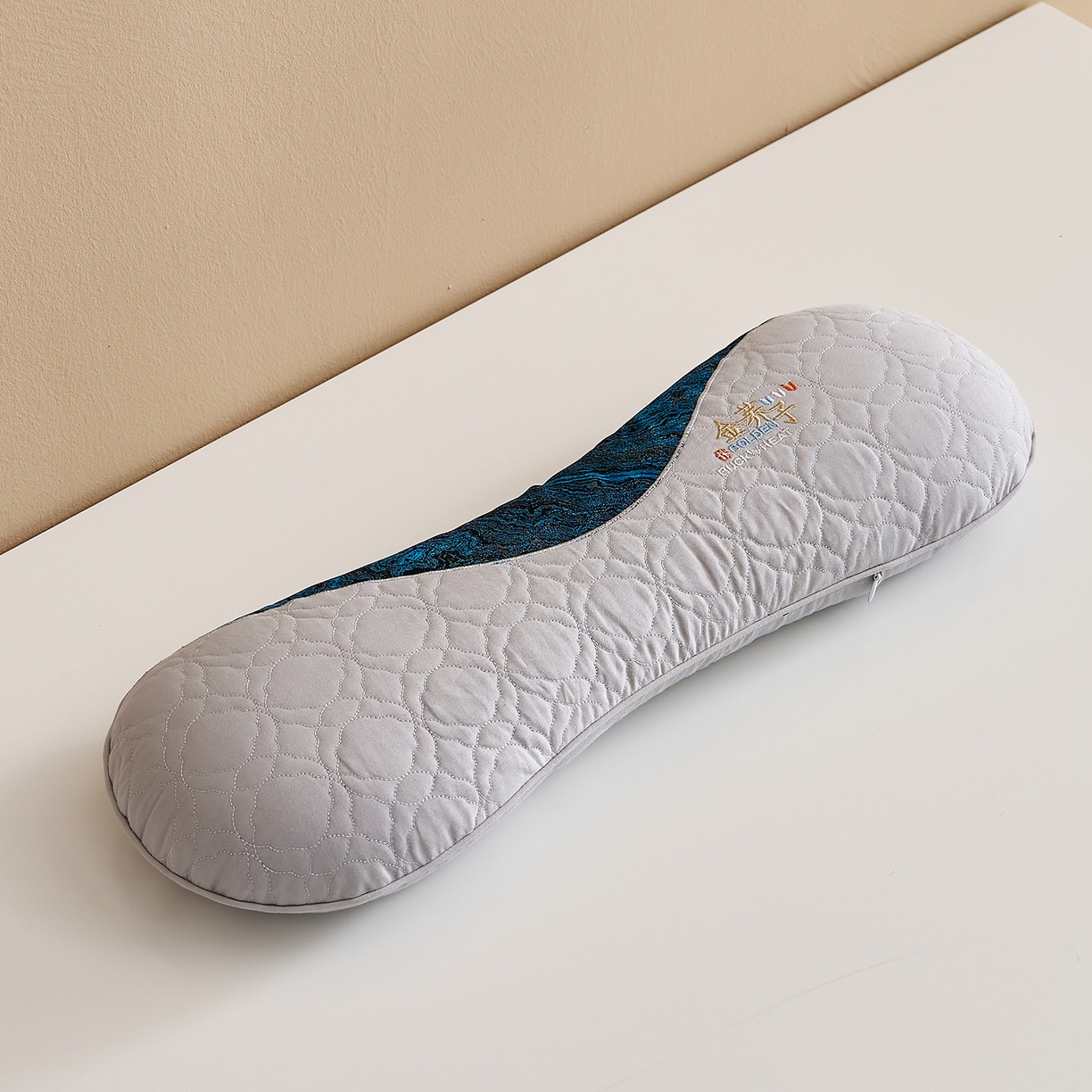 91家纺网 家纺一手货源 找家纺 乐可 2025新款金荞子二合一枕枕头枕芯 金荞子-灰骨头枕