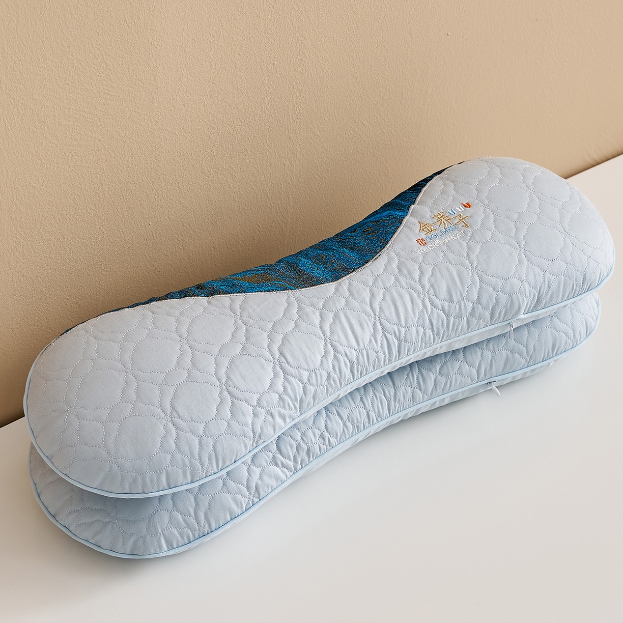 91家纺网 家纺一手货源 找家纺 （总）乐可 2025新款金荞子二合一枕枕头枕芯