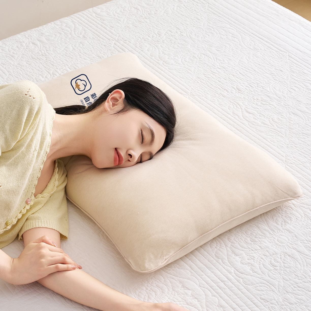 91家纺网 家纺一手货源 找家纺 （总）乐可 2025新款全棉天竺棉棉花亲子枕儿童枕学生枕成人枕头枕芯