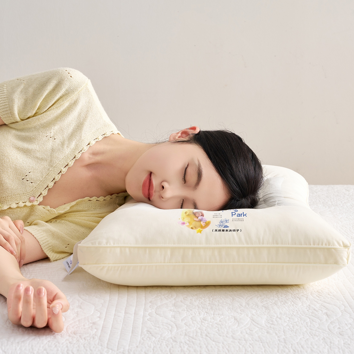 91家纺网 家纺一手货源 找家纺 乐可 2025新款决明子透气枕枕头枕芯 决明子透气枕-成人款